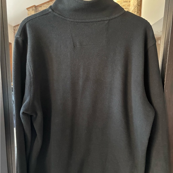 Banana Republic Black Men's Quarter Zip Pull Over Sweater - Picture 4 of 4